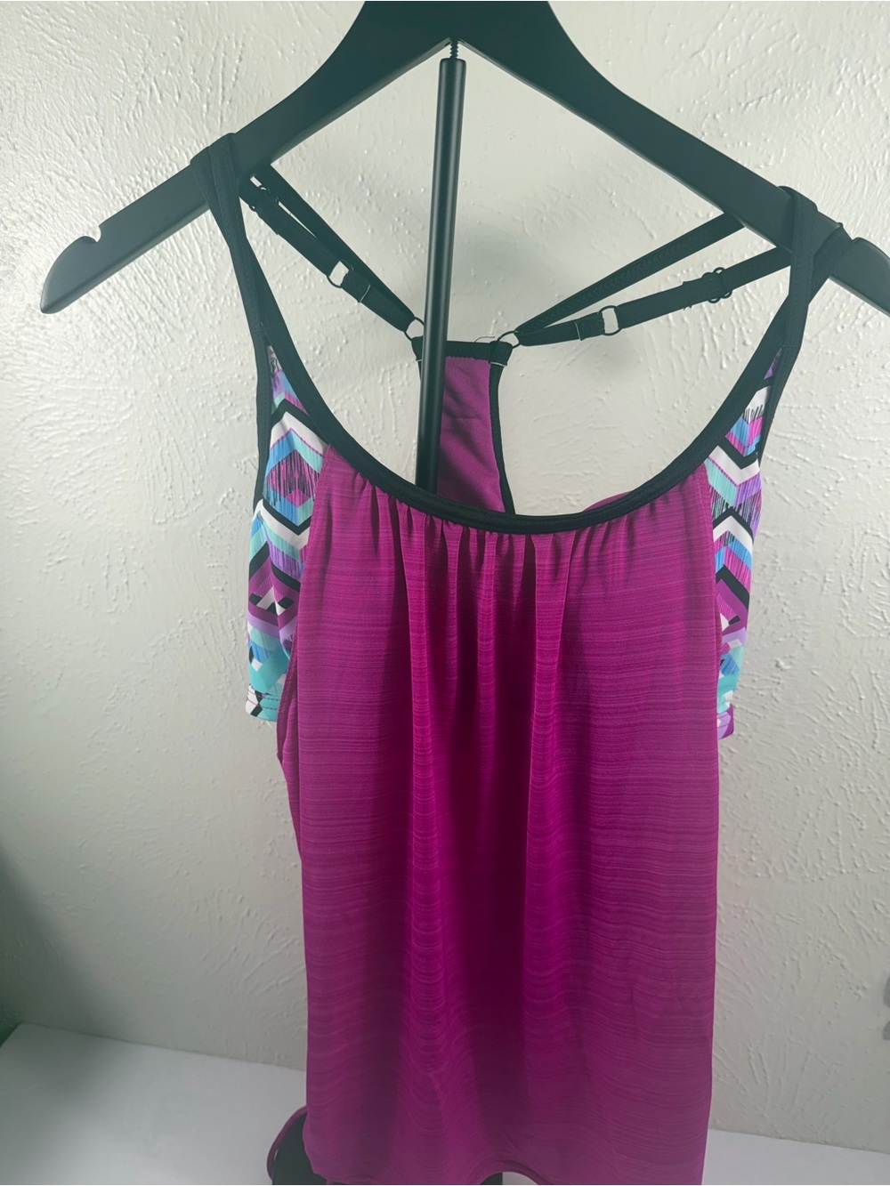 Tankini Swim Top ZeroXposur Magenta Size M NWT - Picture 2 of 9